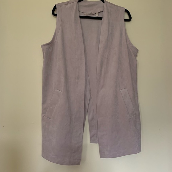 Soft Surroundings Faux Suede Vest XLP - Picture 1 of 6